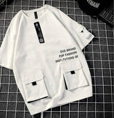Double Pocket printed  Drop shoulder